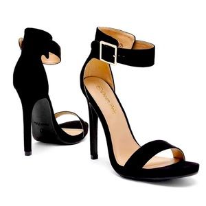 ✨Dream Pairs Women’s Ankle Strap Pump Heel Sandals Size 9 in Black